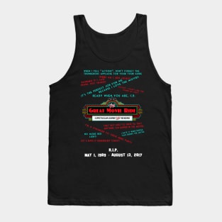 RIP Great Movie Ride Memorial Shirt Tank Top